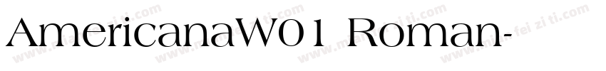 AmericanaW01 Roman字体转换